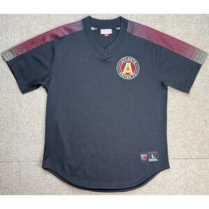 Mitchell & Ness MLS Atlanta United FC V-Neck Soccer Jersey‎ Size Large